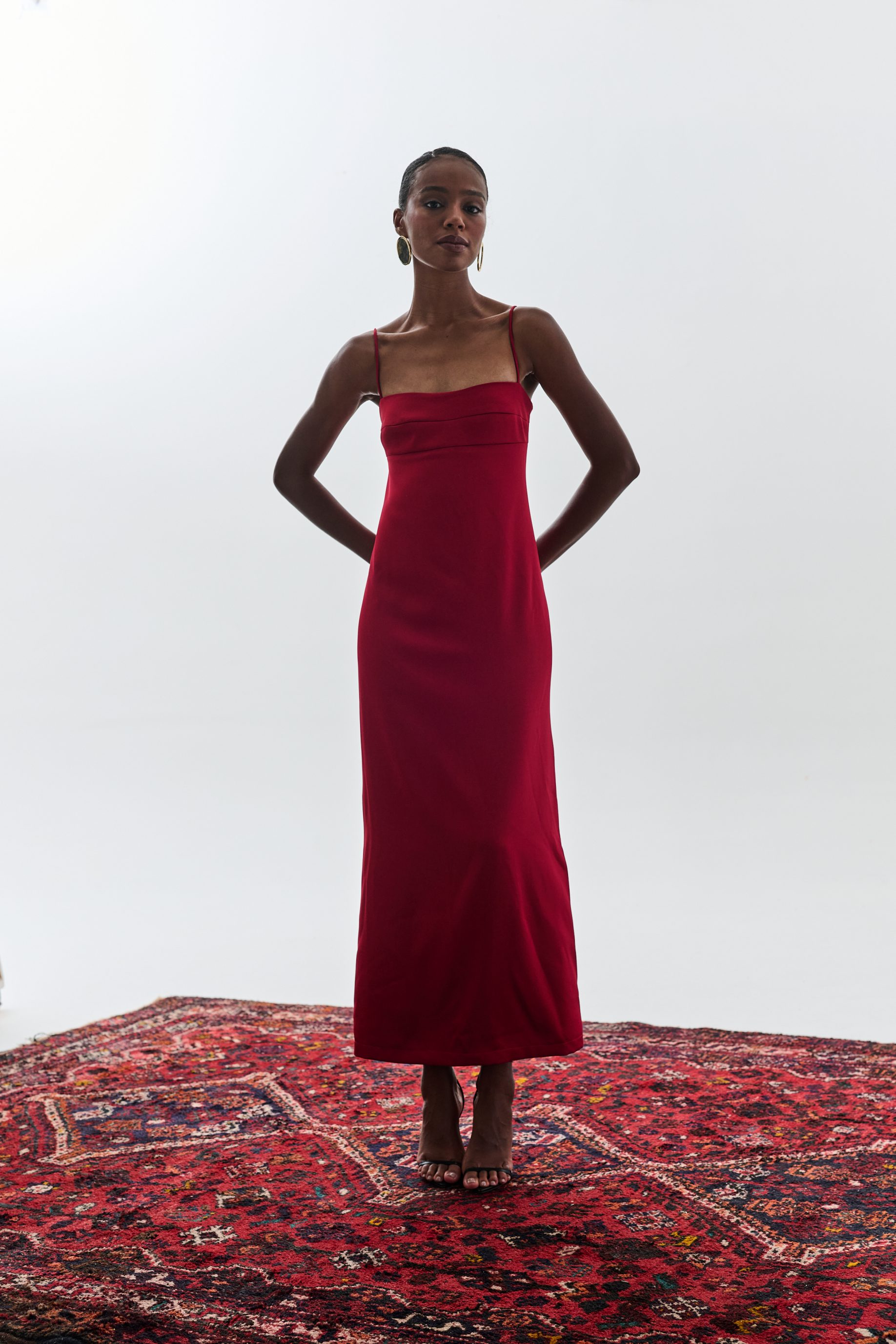 Vestido Bojo Reto Aria - Vinho - Imagem 3