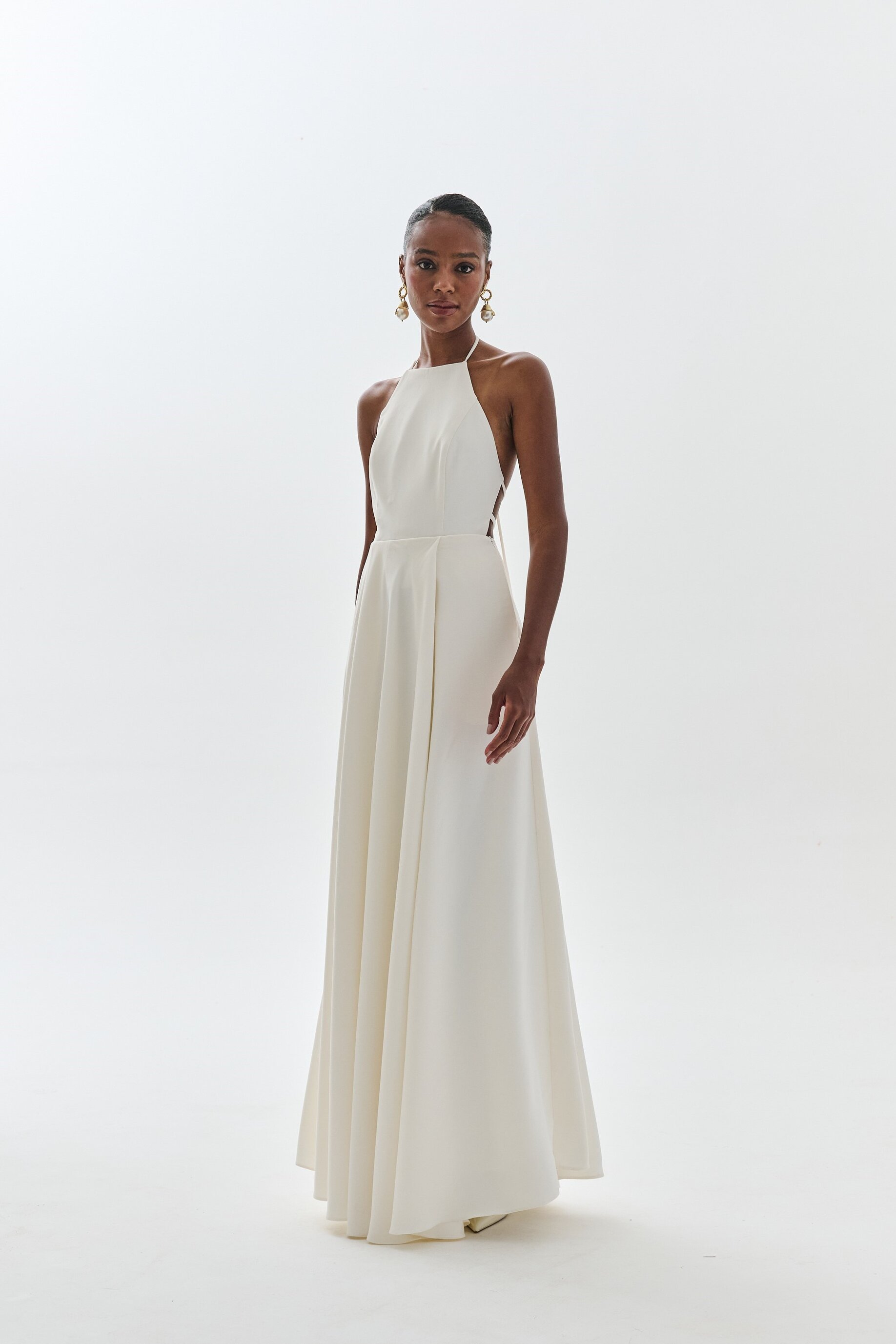 Vestido Frente Única Alessia - Off white
