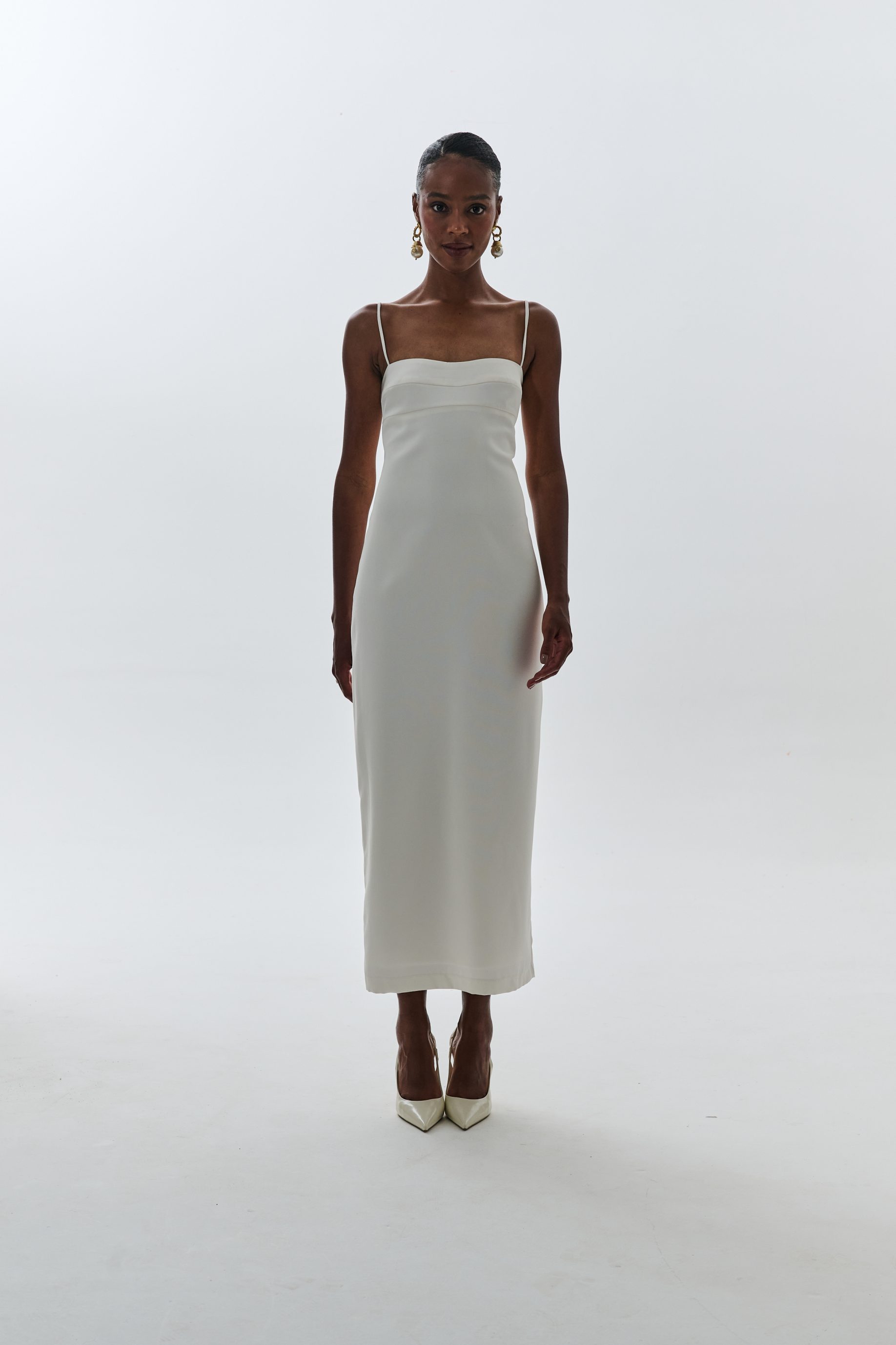 Vestido Bojo Reto Aria - Off White - Imagem 4