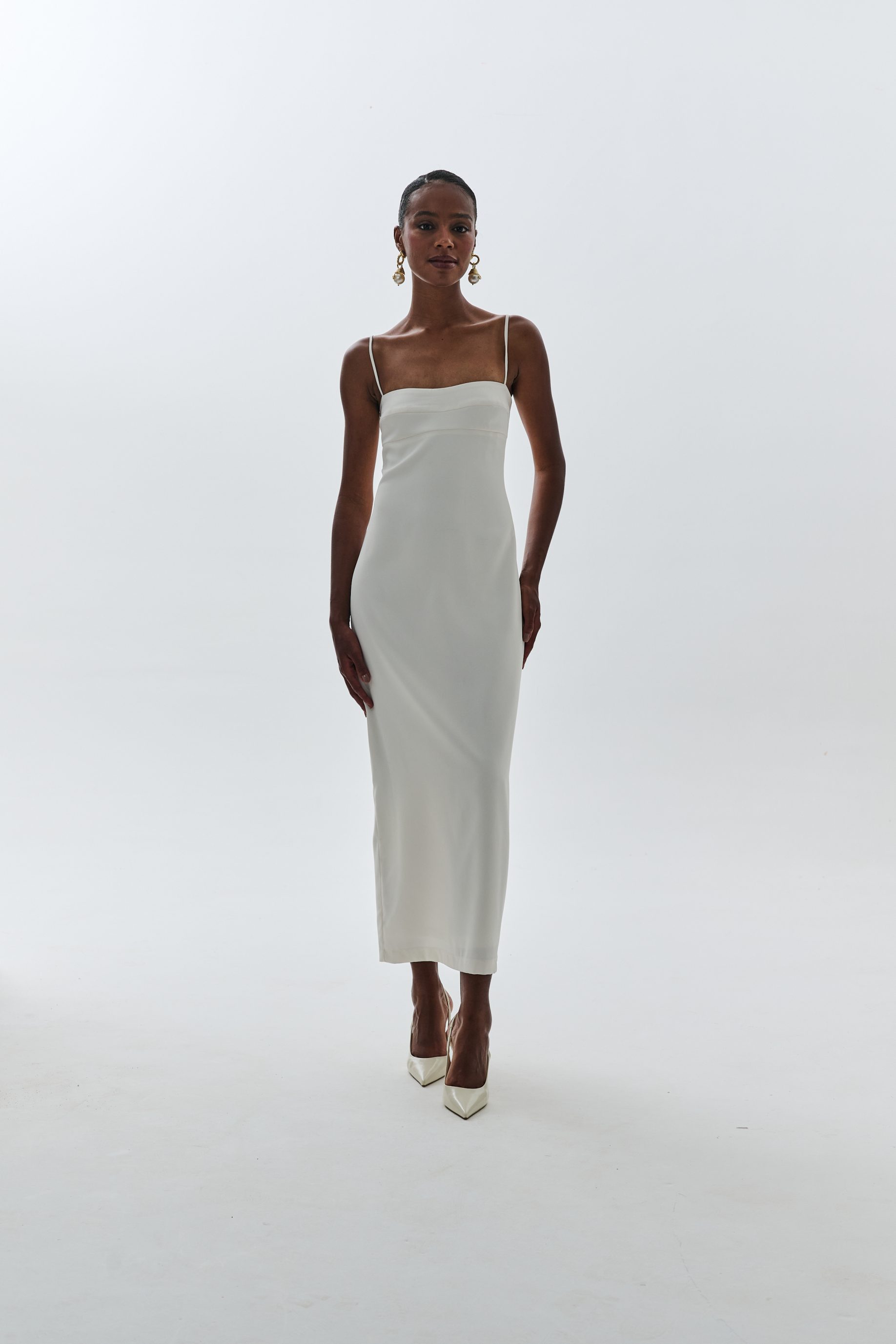 Vestido Bojo Reto Aria - Off White - Imagem 3