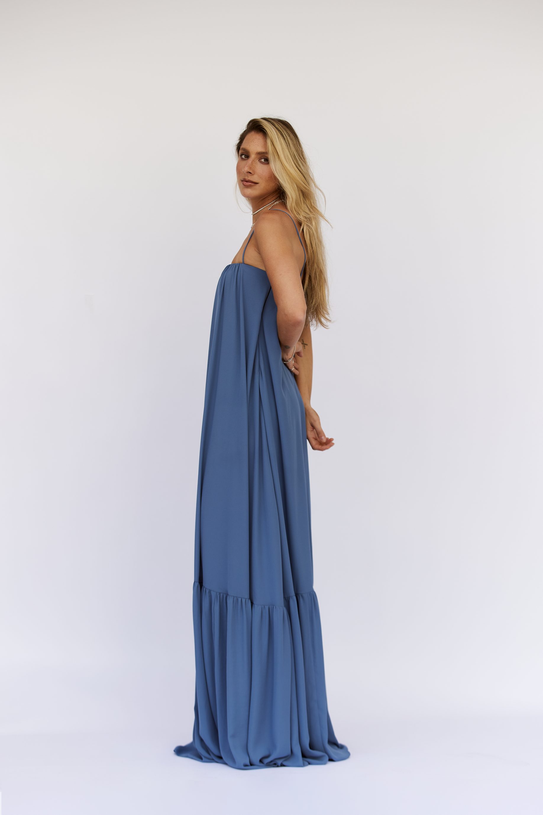 Vestido Alexandra - Azul nuvem - Imagem 3