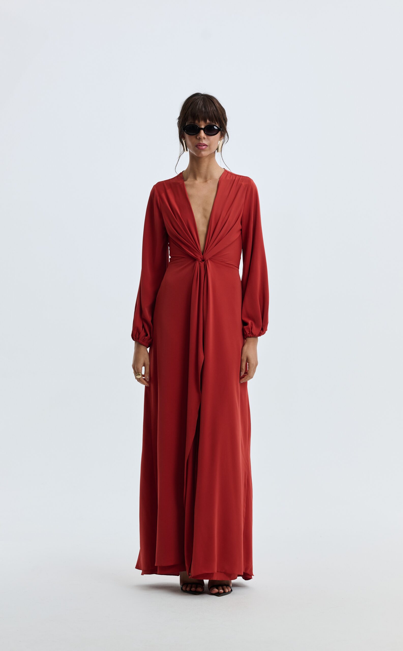 Vestido Catarina - Terracota