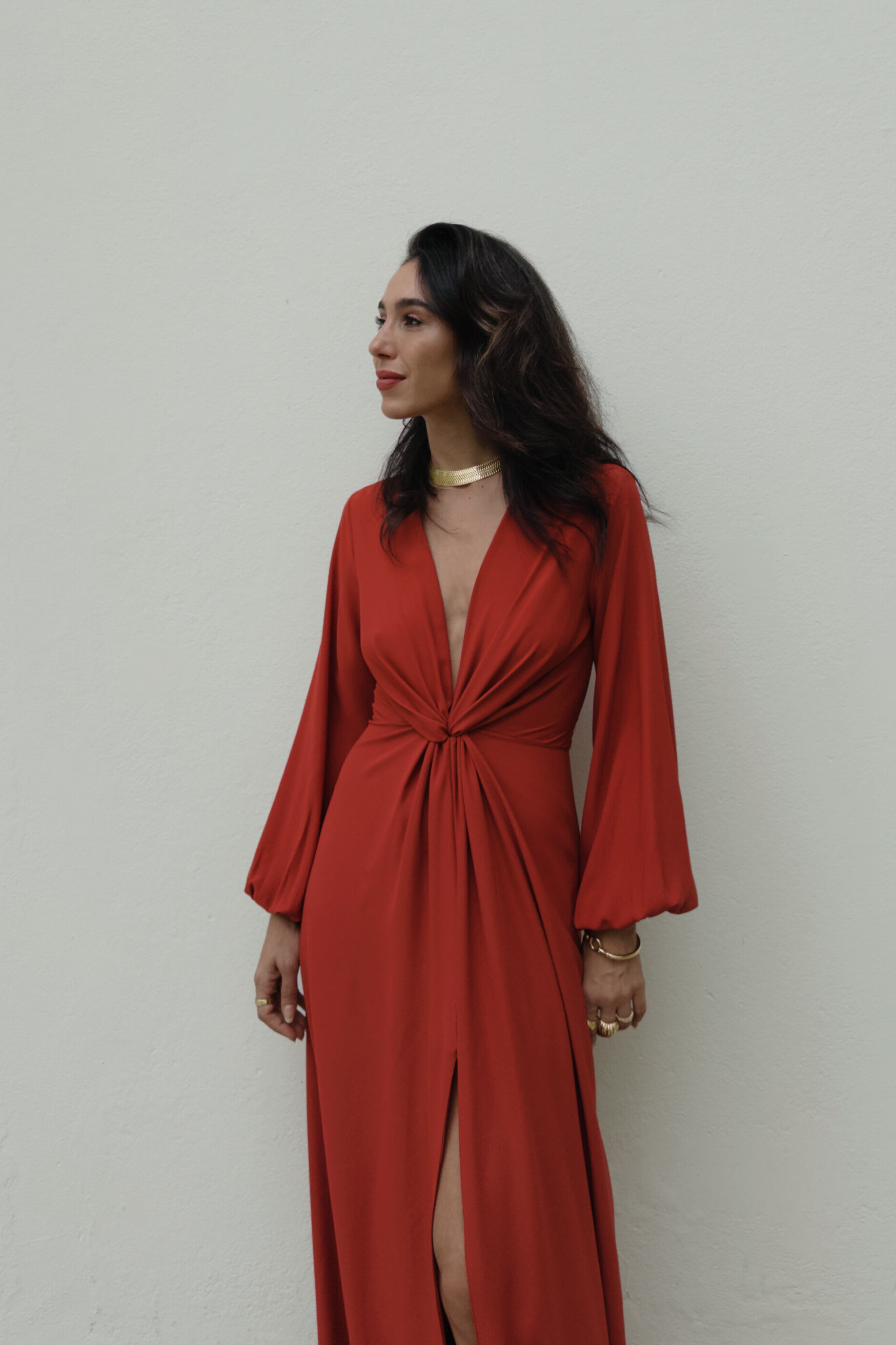 Vestido Catarina - Terracota