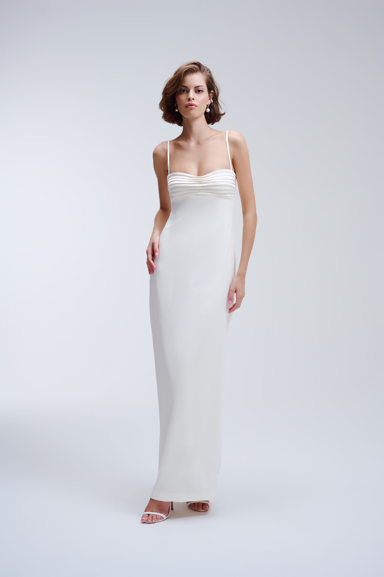 Vestido Bojo Drapeado Francesca - Off White