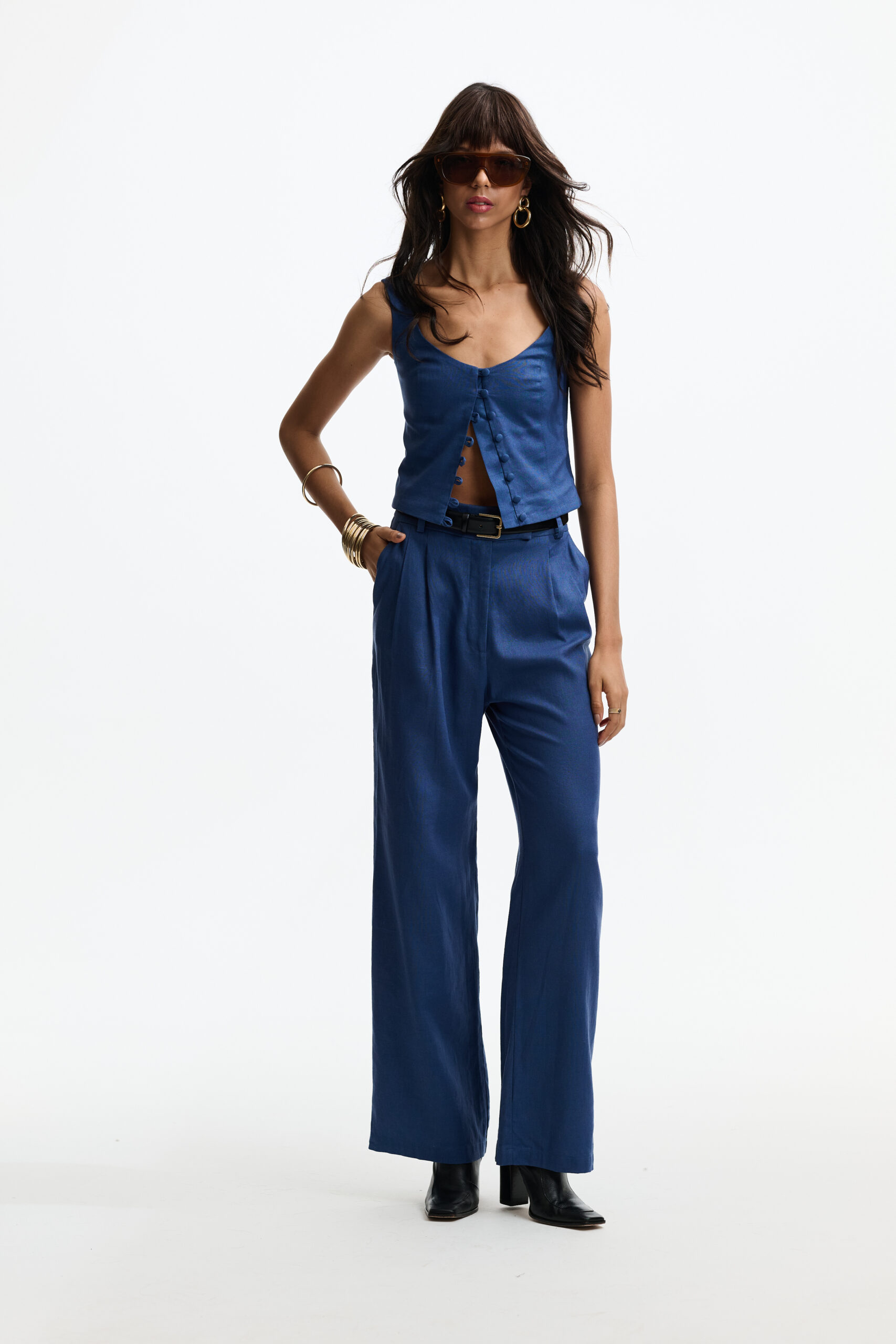 Corset Rita - Azul Nuvem