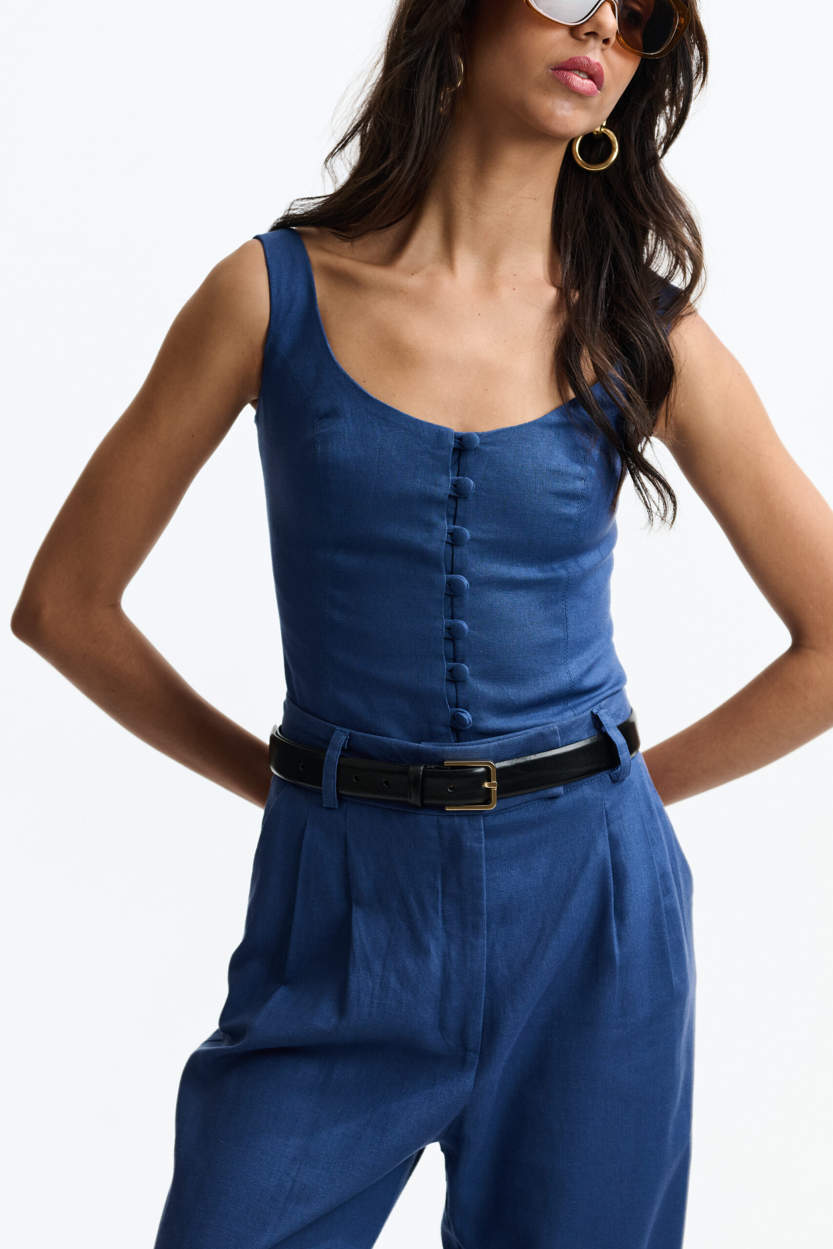 Corset Rita - Azul Nuvem