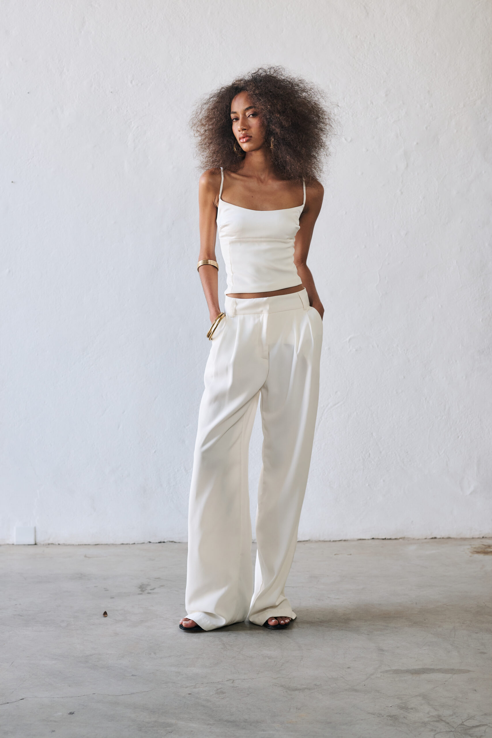 Blusa Alcinha Busto Acetinado Amélia - Branco