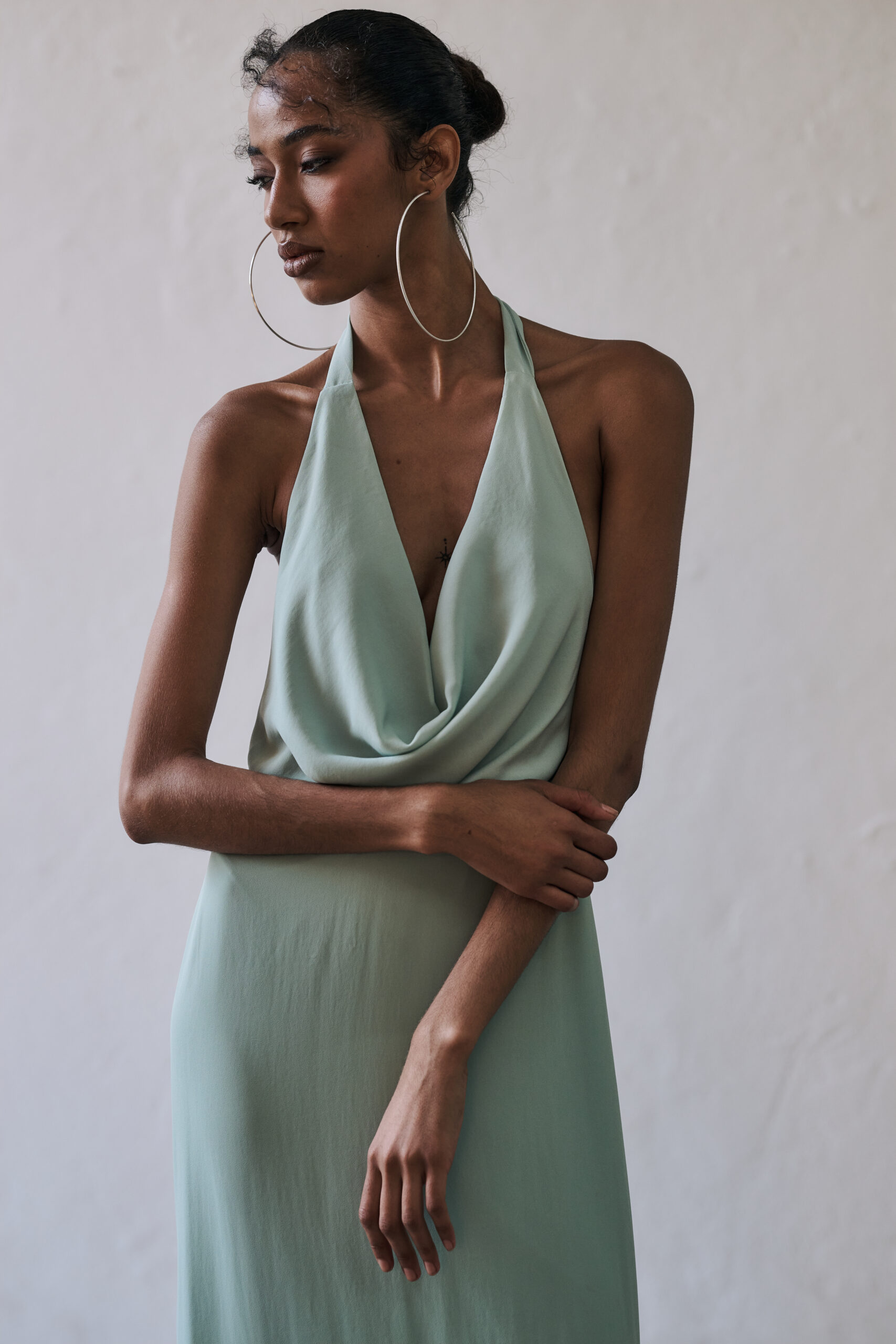 Vestido Degagê Luz - Verde Água - Imagem 3