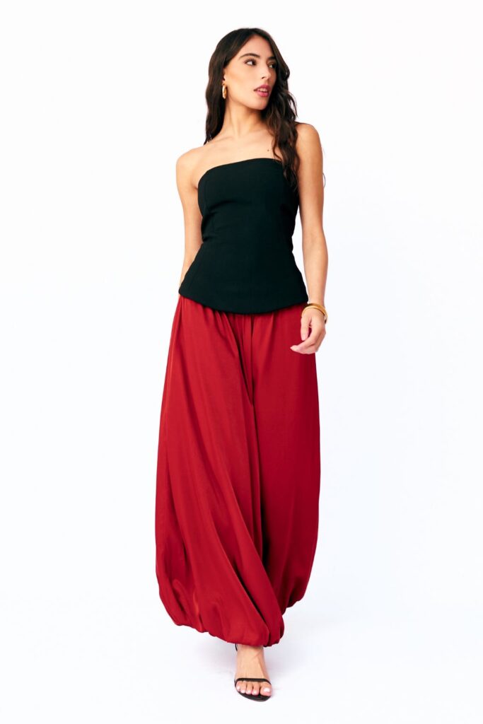 Blusa Peplum Sem Alças Olga - Preto