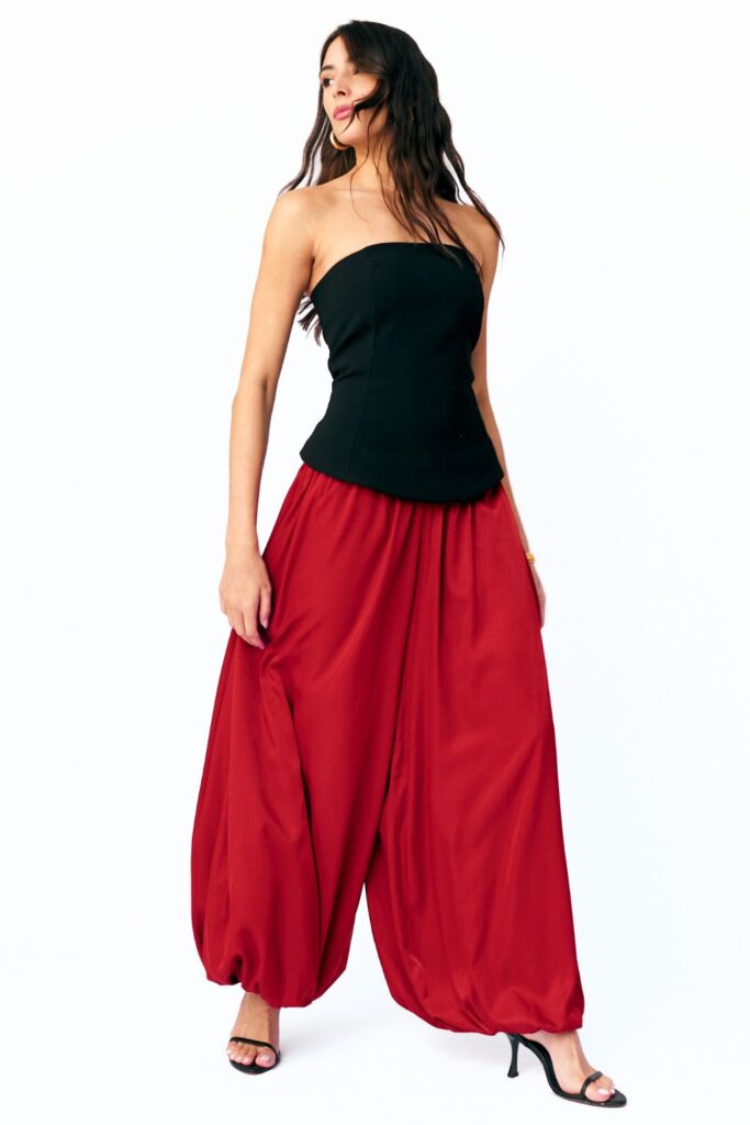 Blusa Peplum Sem Alças Olga - Preto - Imagem 3