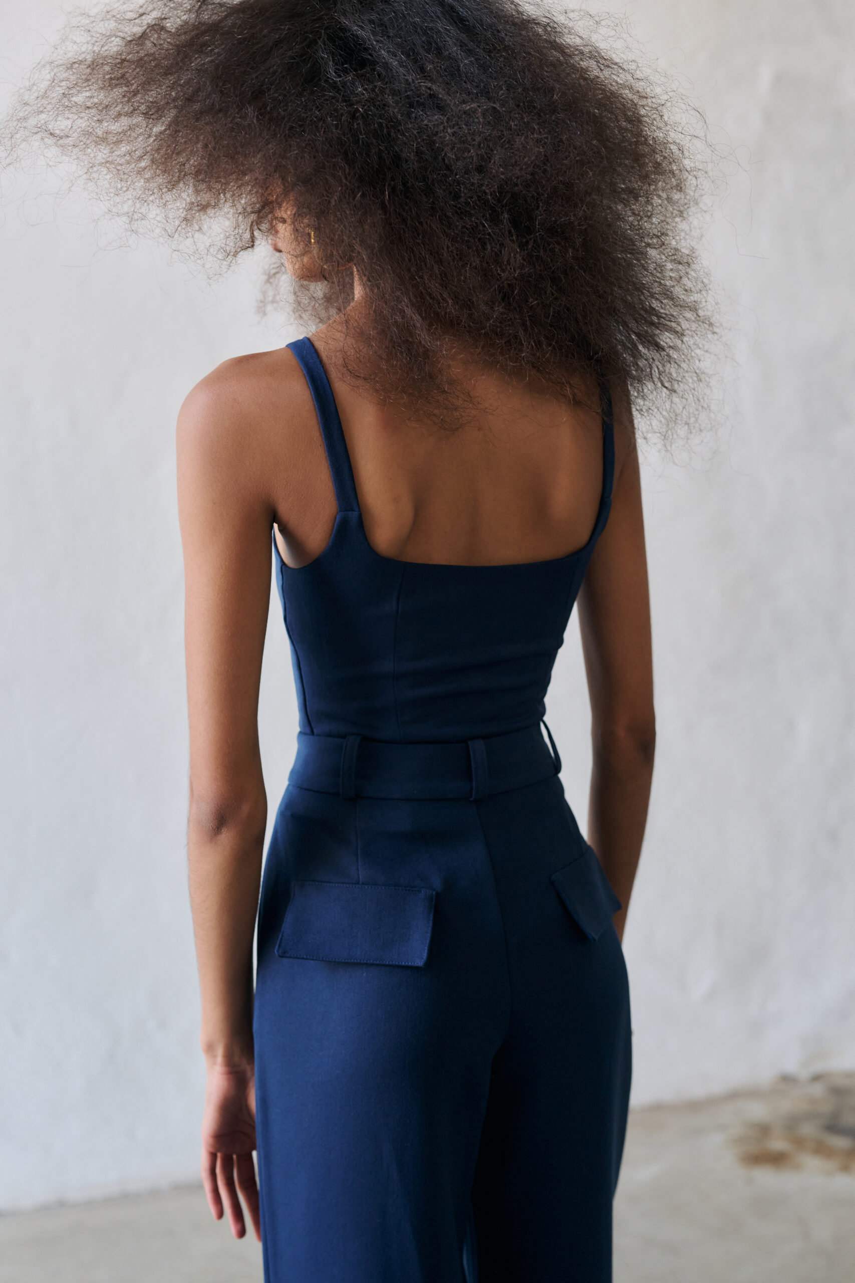 Blusa Decote Quadrado Mia - Marinho - Imagem 3