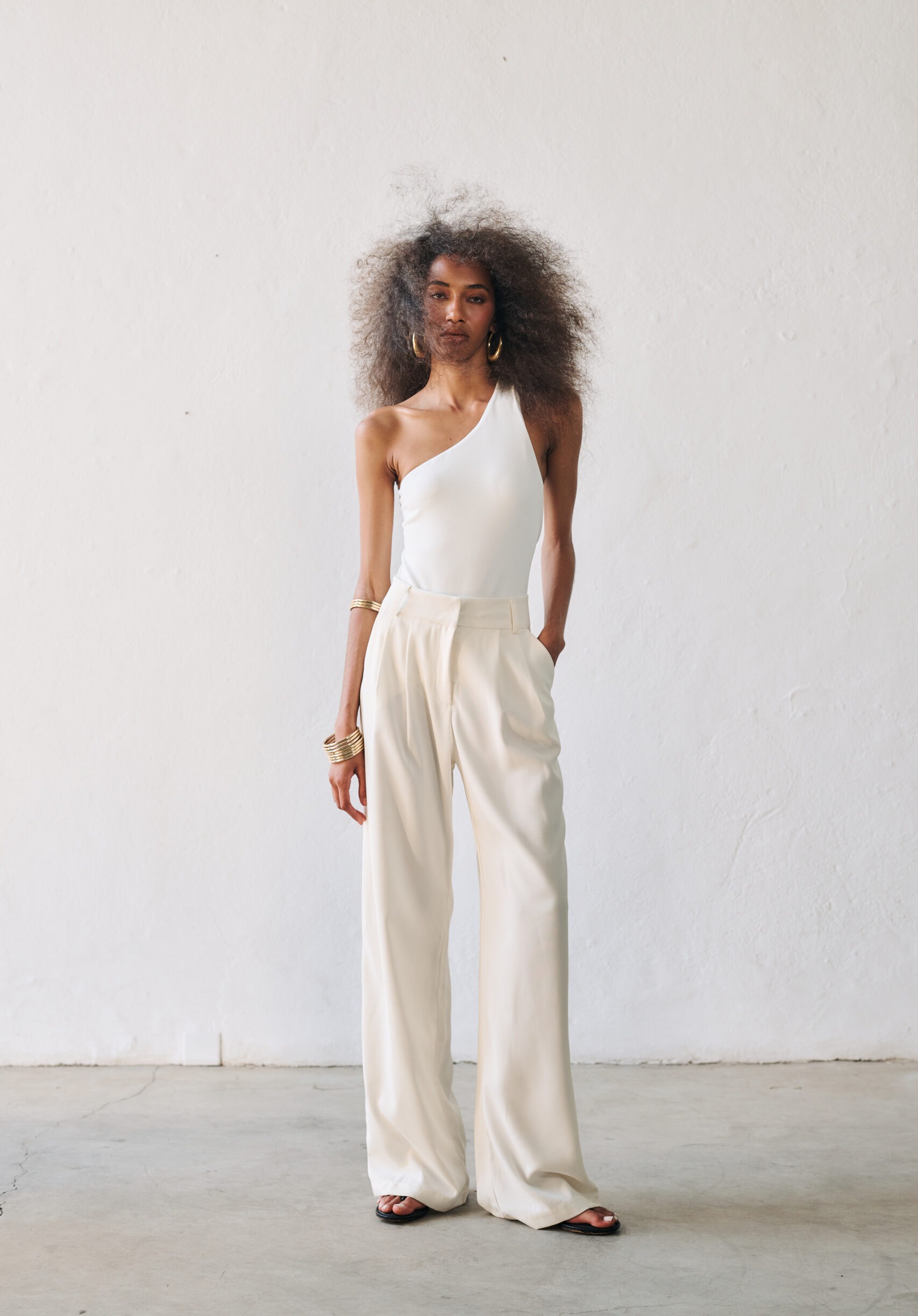 Body Um Ombro Só Chica - Branco