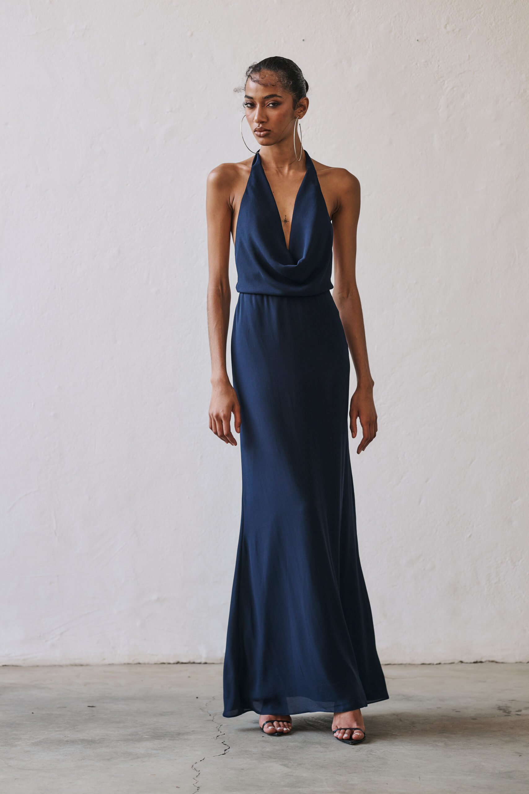 Vestido Degagê Luz - Azul Marinho - Imagem 5