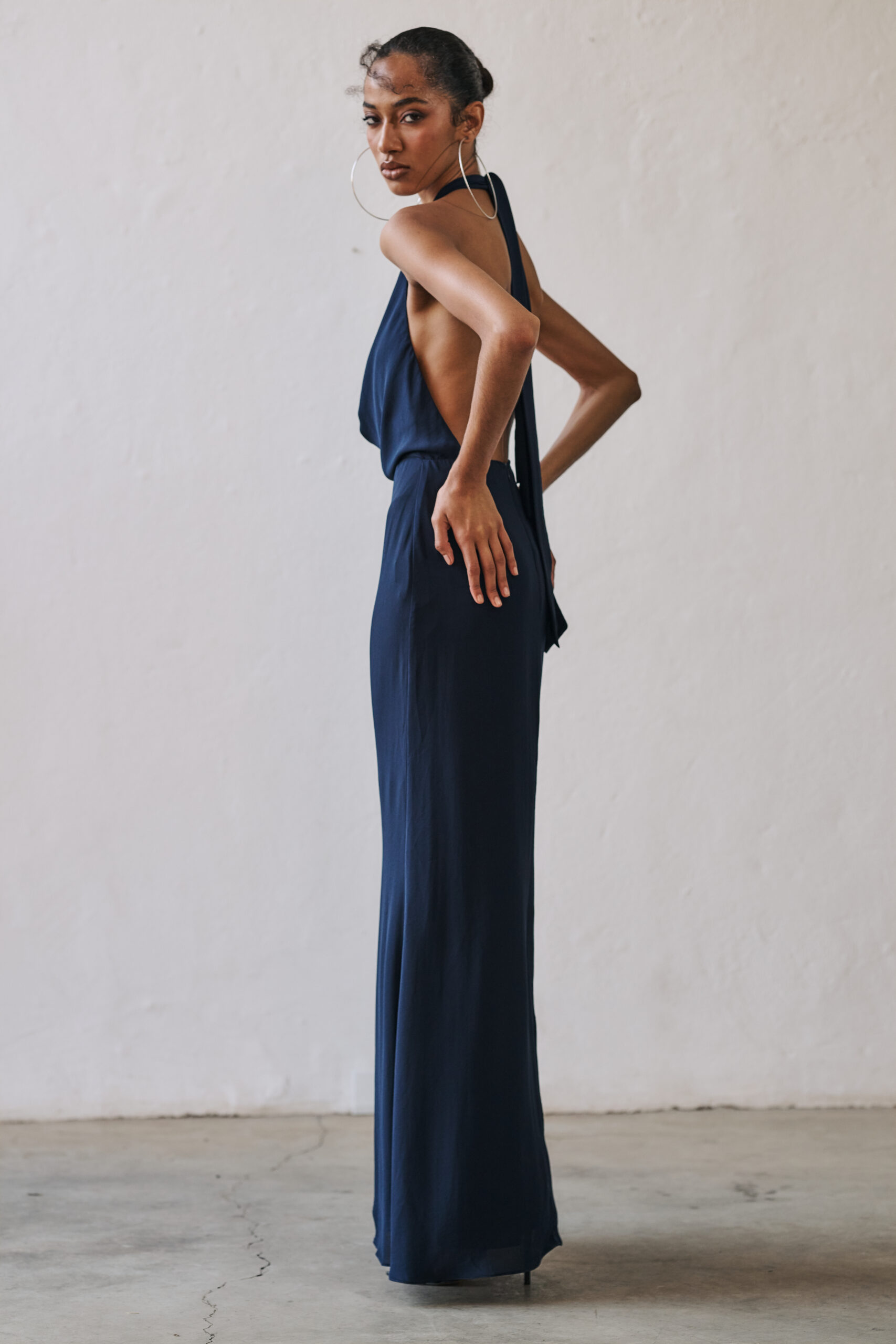 Vestido Degagê Luz - Azul Marinho - Imagem 3