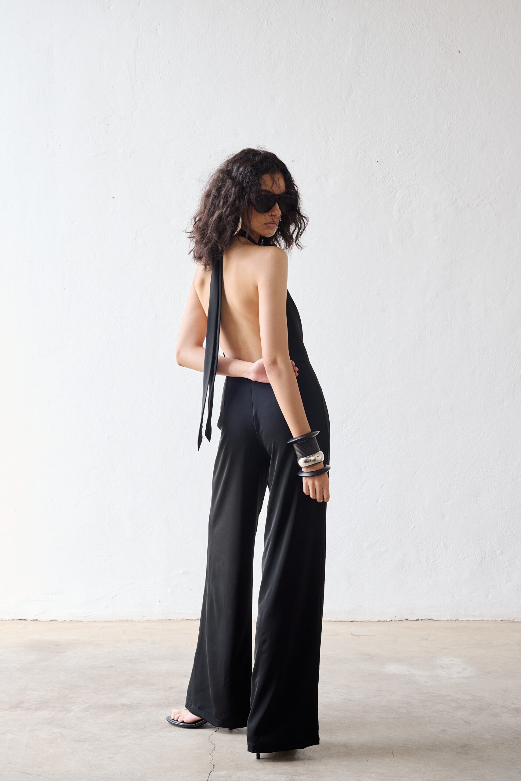 Macacão Decote Degagê Paola - Preto - Imagem 3