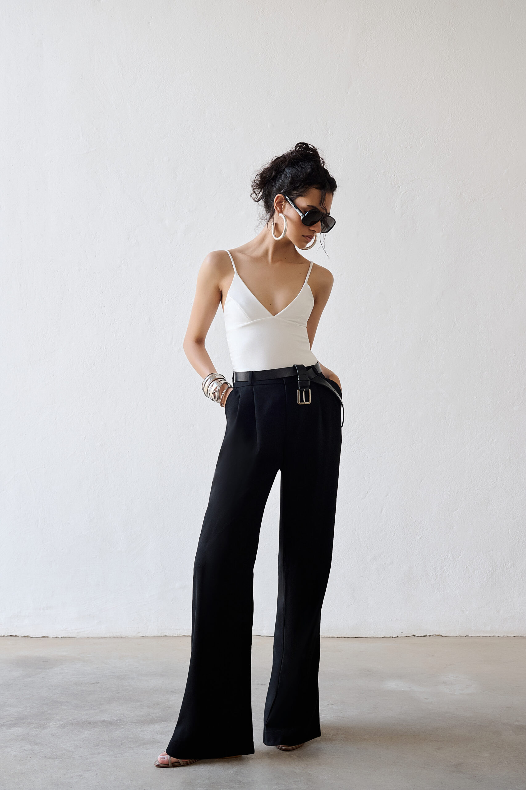 Body De Alcinhas Com Decote Em V Adelaide - Off