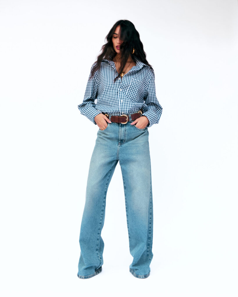Camisa Manga Longa Xadrez Giulia – Azul - Imagem 4