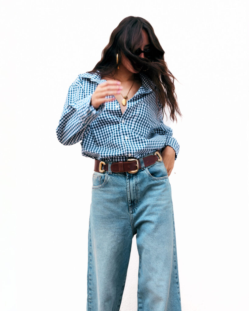 Camisa Manga Longa Xadrez Giulia – Azul - Imagem 6