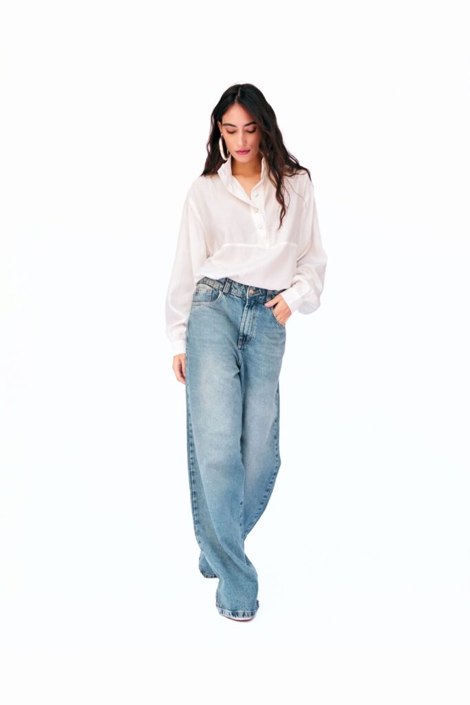 Calça Wide Leg Didi Jeans - Azul - Imagem 2