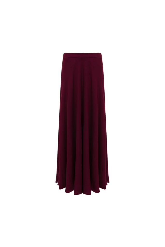 Conjunto Sem Alça Com Blusa Assimétrica e Saia Longa Siena – Uva - Imagem 6