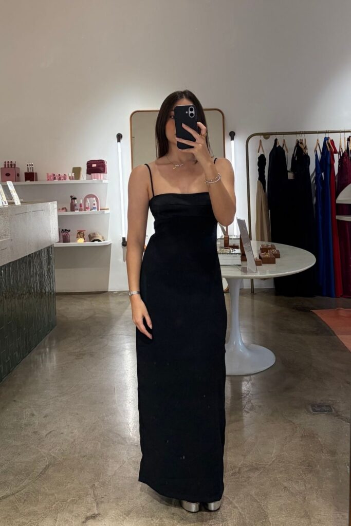 Vestido Bojo Reto Aria - Preto - Imagem 2